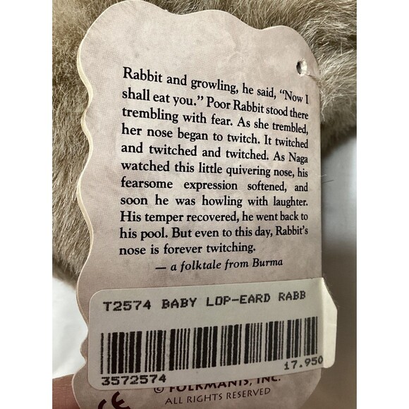 Folkmanis Folktails Baby Lop Eared Rabbit Puppet Plush Animals Golf Headcover - Picture 14 of 15